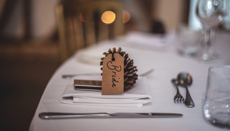 Hand-lettered place cards
